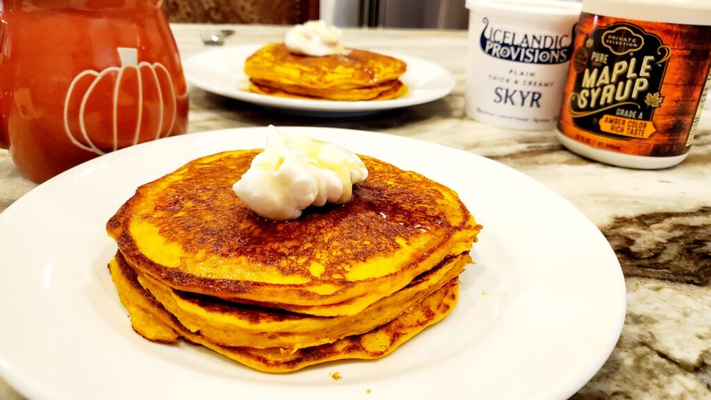 pumpkin protein pancakes